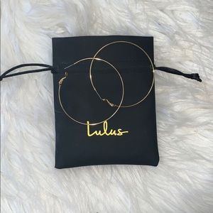 Lulus Gold Hoops